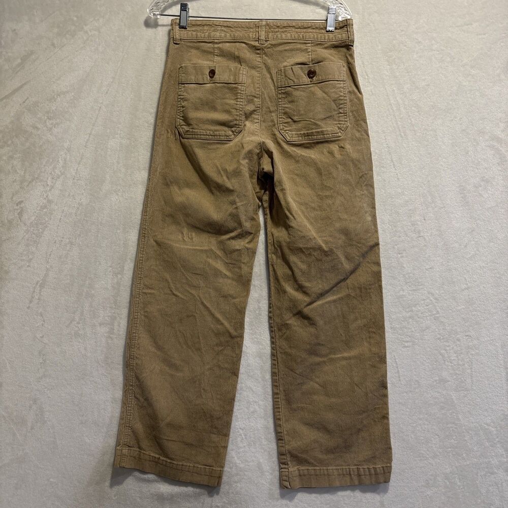 GAP Women’s High Rise Wide-Leg Tan Corduroy Pants Pockets Stretch Women's Size 4 - Picture 6 of 11